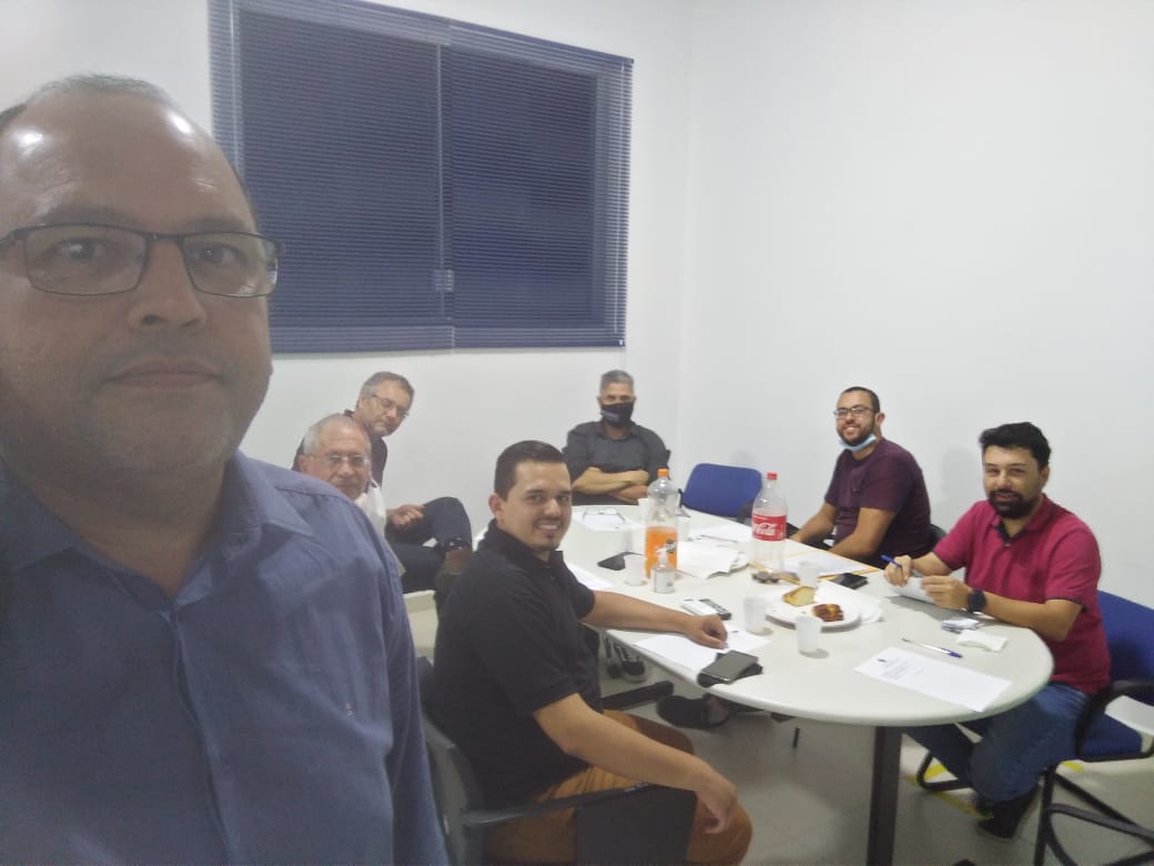Reunião da CAF – Comissão Auxiliar de Fiscalização – formada por profissionais da Engenharia